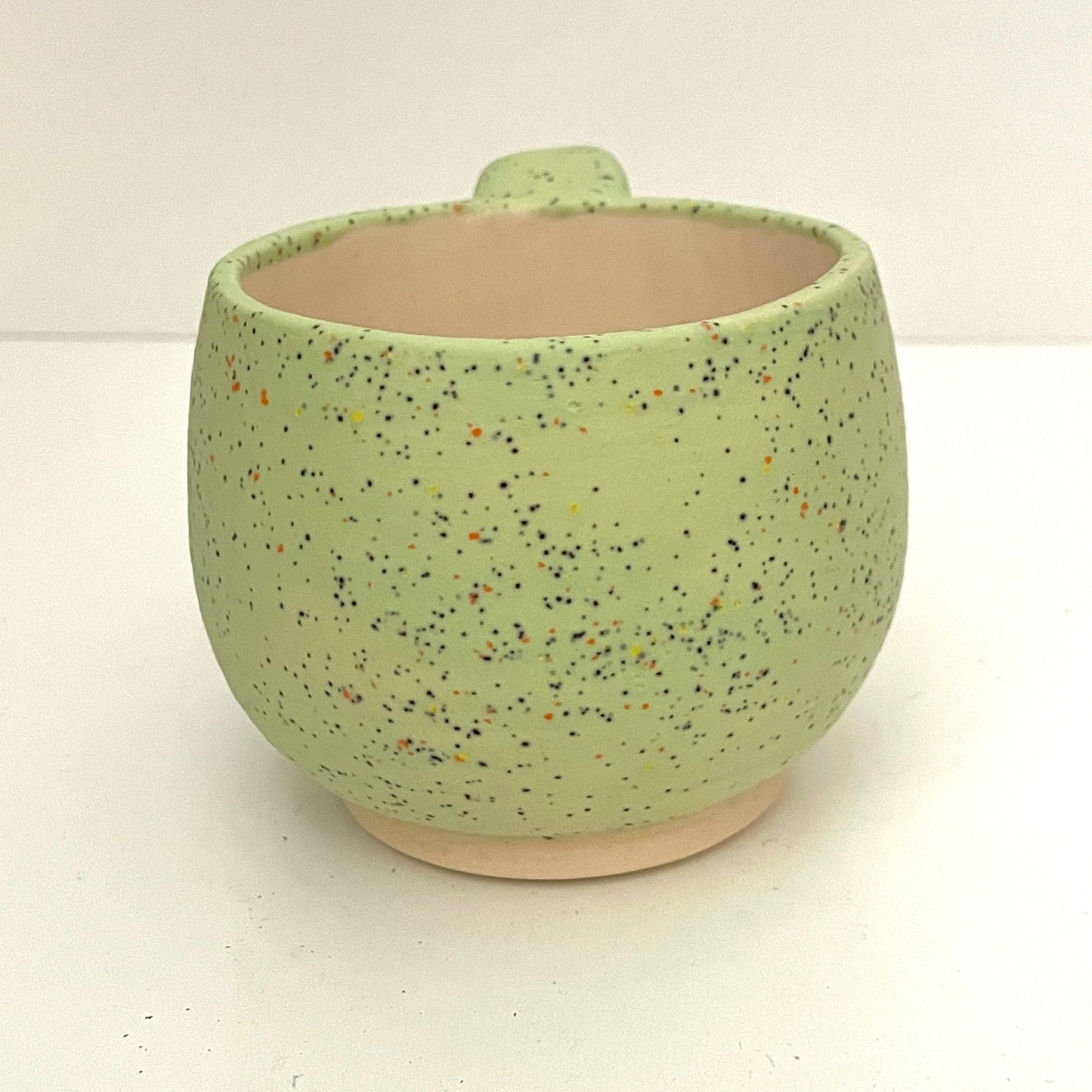 Mint green speckled espresso or tea cup