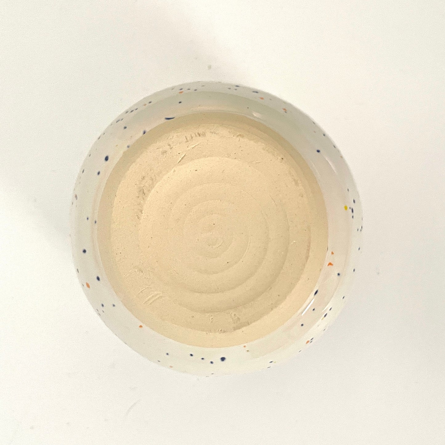 Speckled White Ceramic Cup