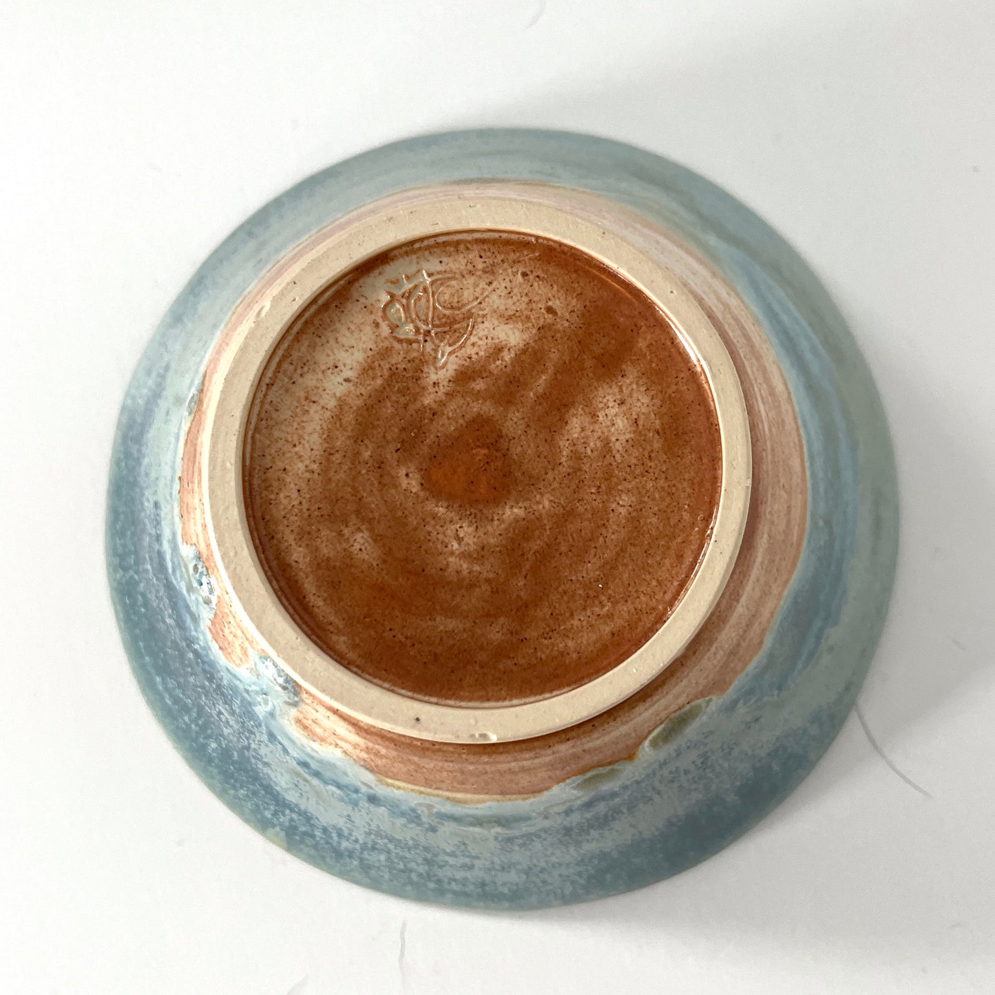 Light Blue and Cream Ramen Bowl