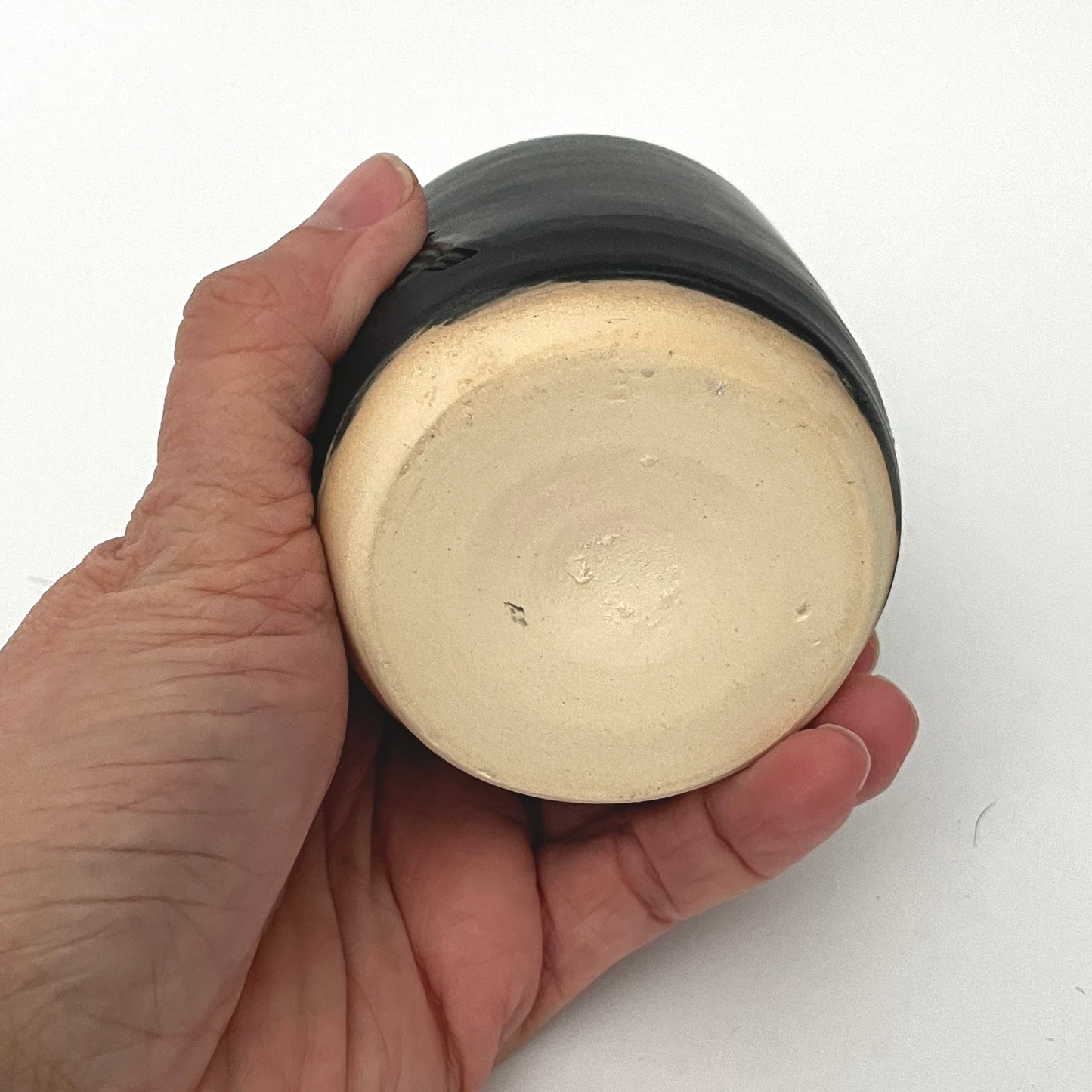 Green and Black Bud Vase