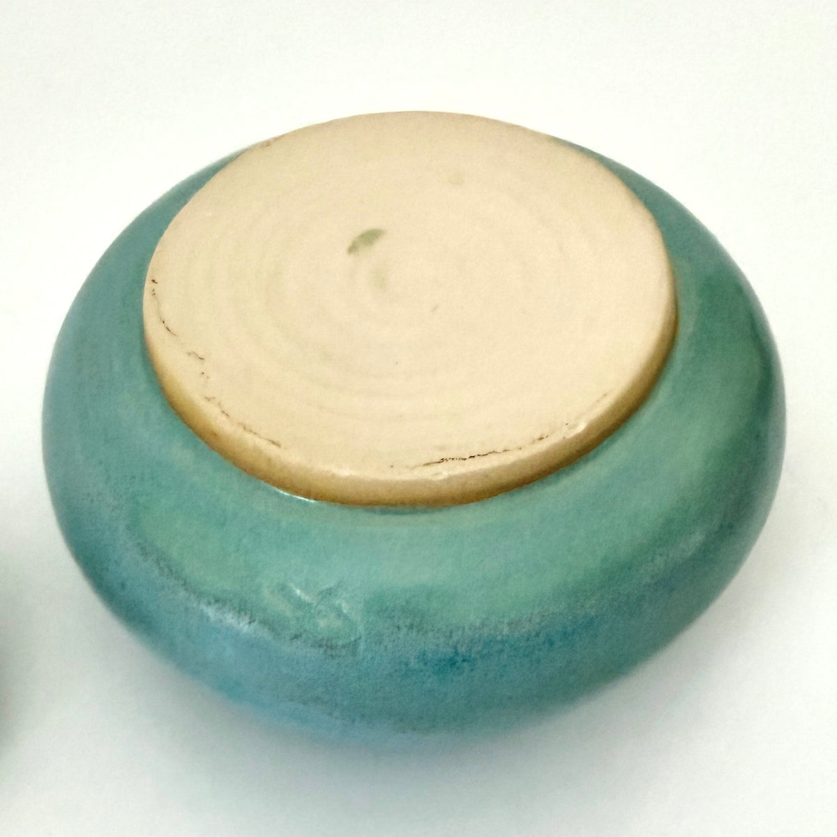 Squat Lidded Jar in Frosty Blue