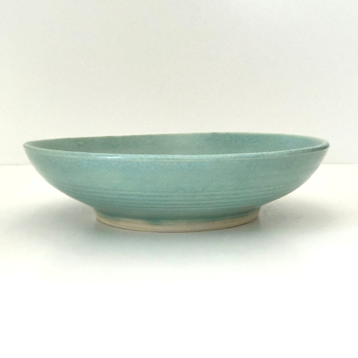 Shallow Bowl in Frosty Blue