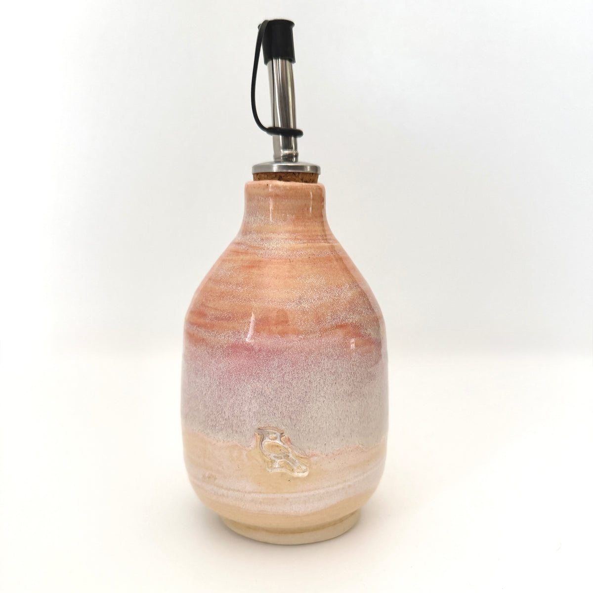 Bottle with Pour Spout in Blush and Sand