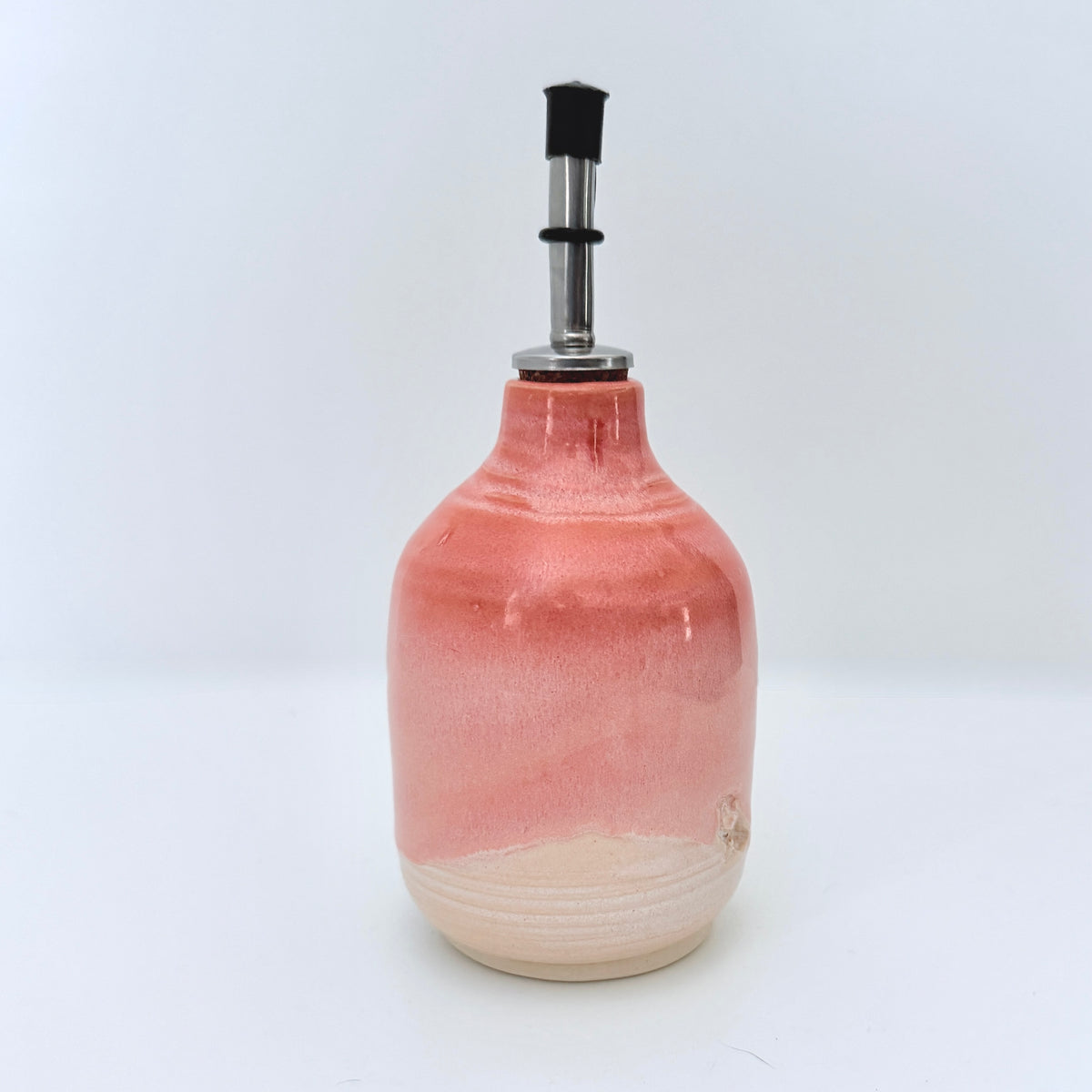 Bottle with Pour Spout in Coral Pink