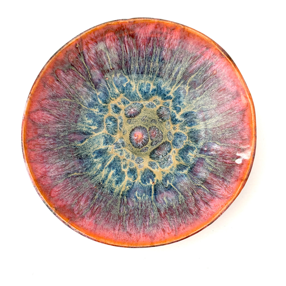 Medium Pink and Blue Display Bowl
