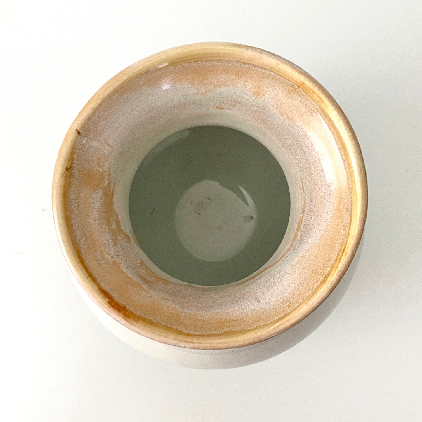 Dramatic White and Green Vase