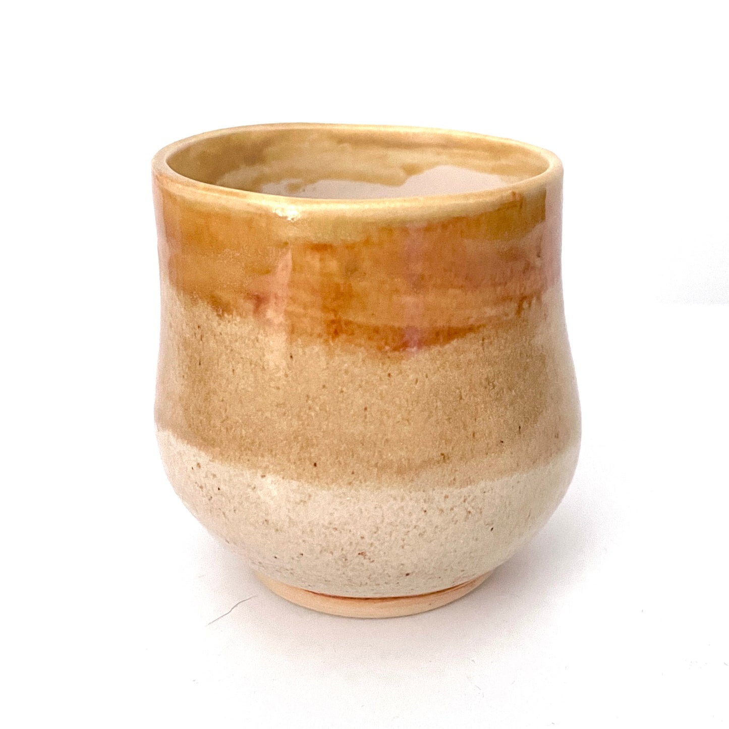 Cream and Gold Ceramic Cup