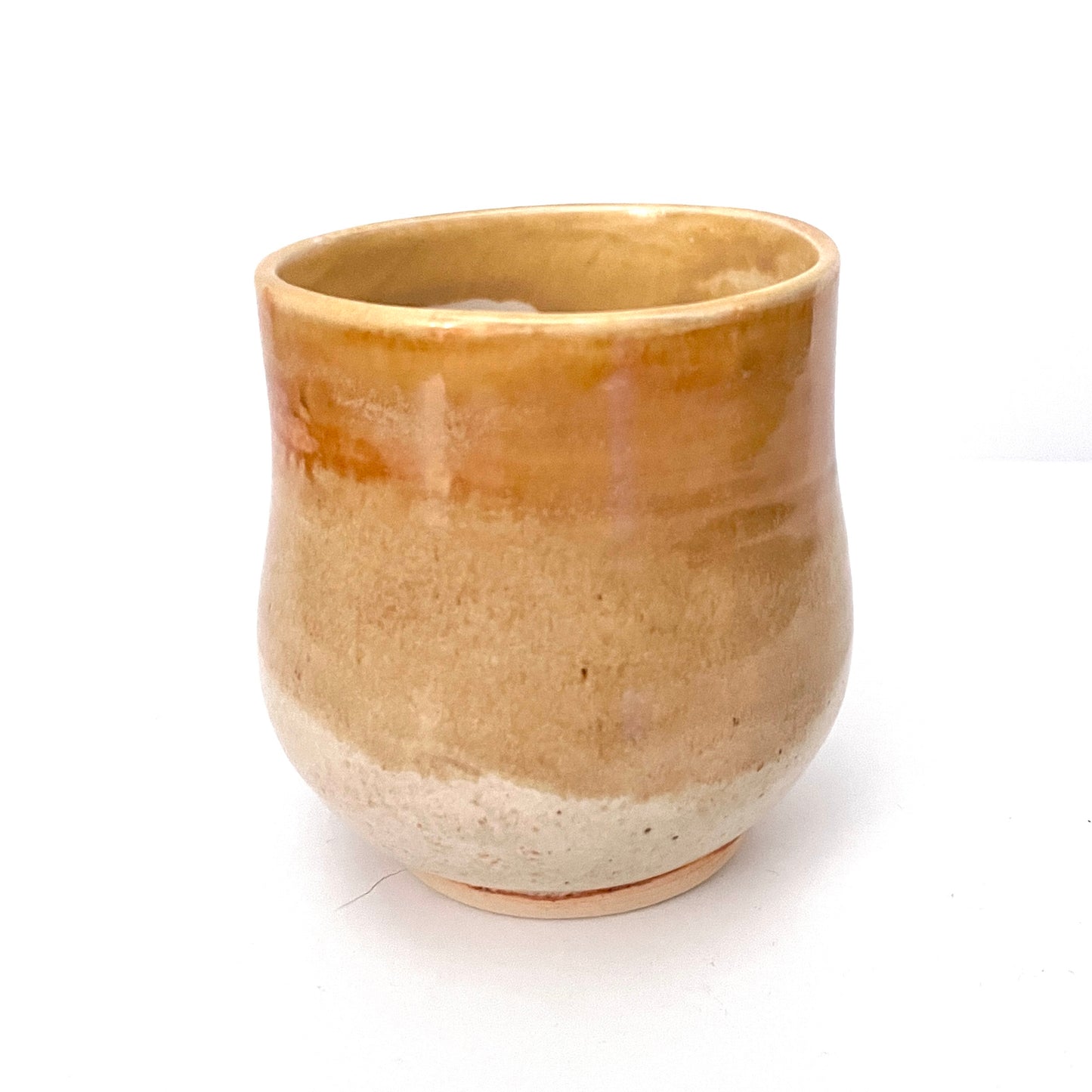 Cream and Gold Ceramic Cup