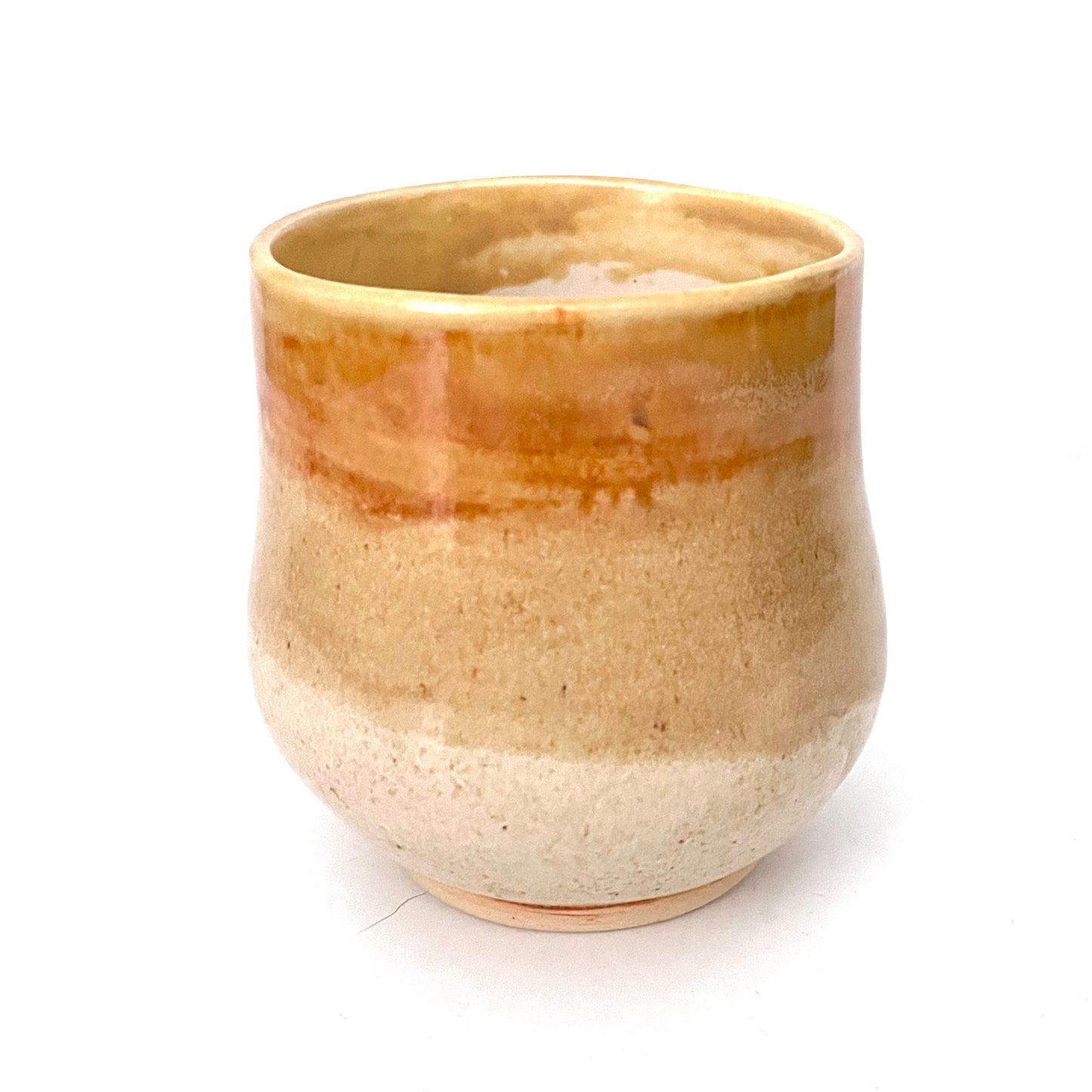Cream and Gold Ceramic Cup