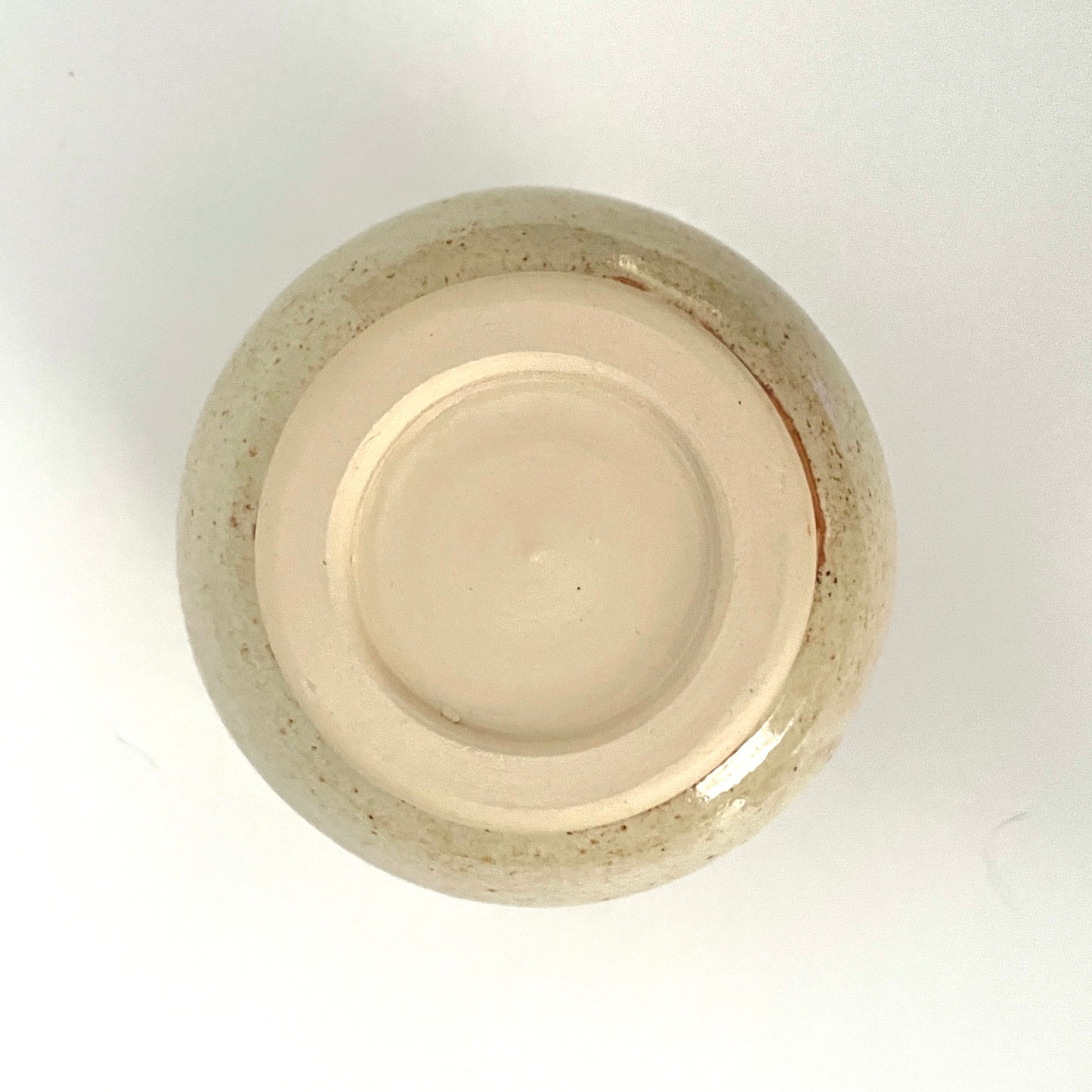 Cream and Gold Ceramic Cup