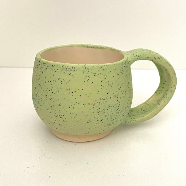 Mint green speckled espresso or tea cup