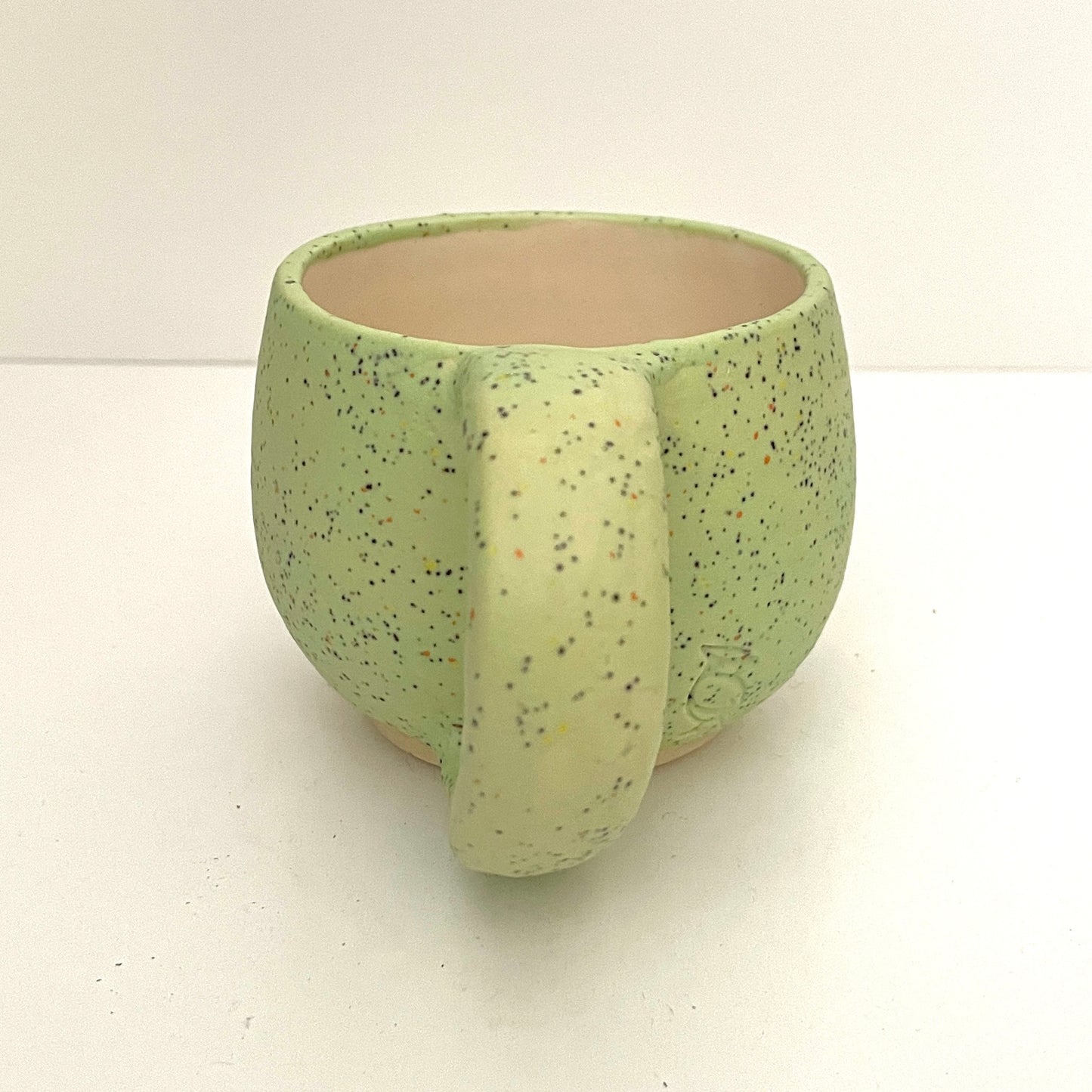 Mint green speckled espresso or tea cup
