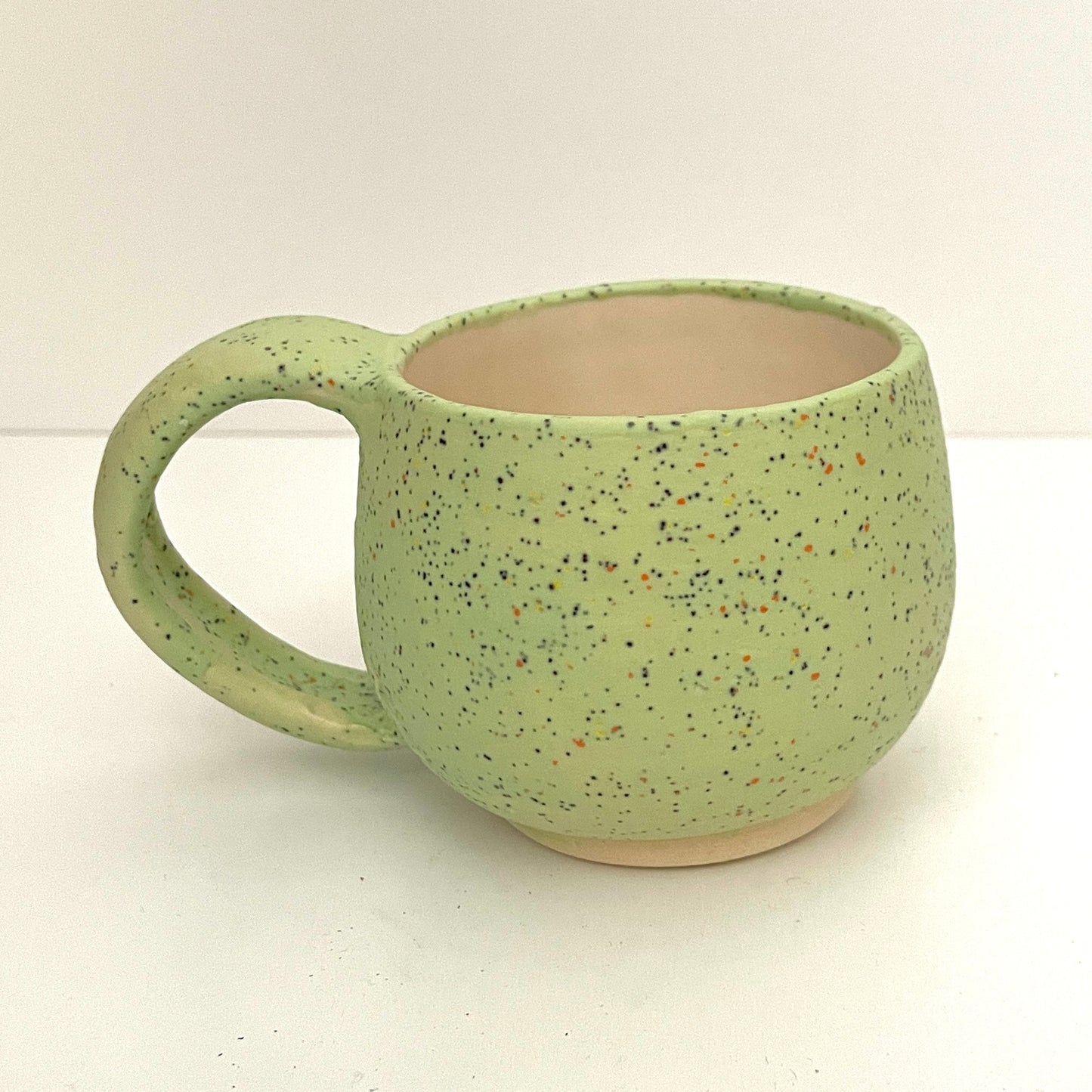 Mint green speckled espresso or tea cup