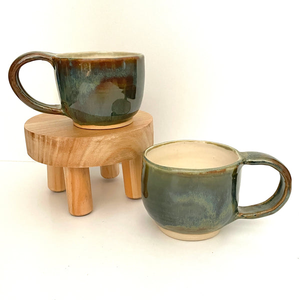 Blue and Green tea or espesso mug