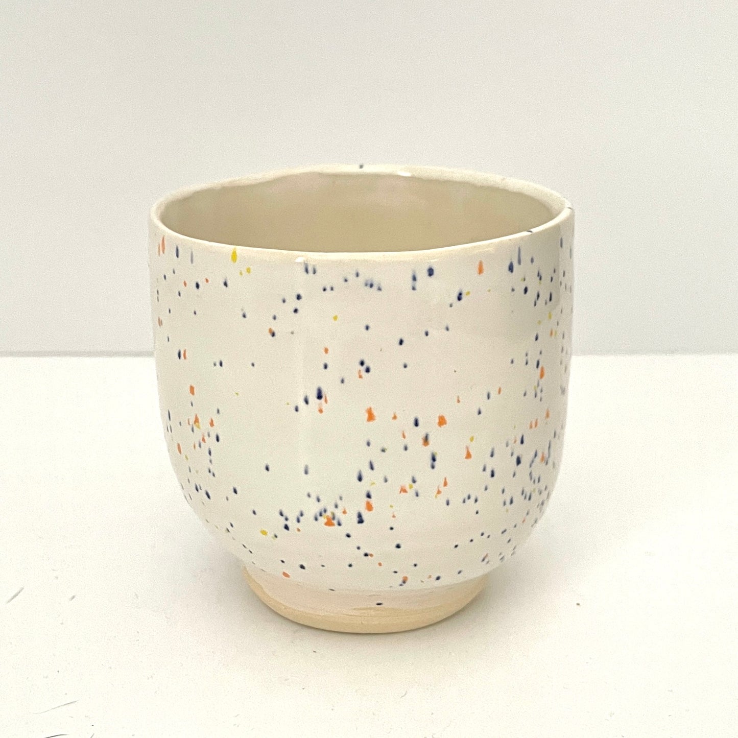 Speckled White Ceramic Cup