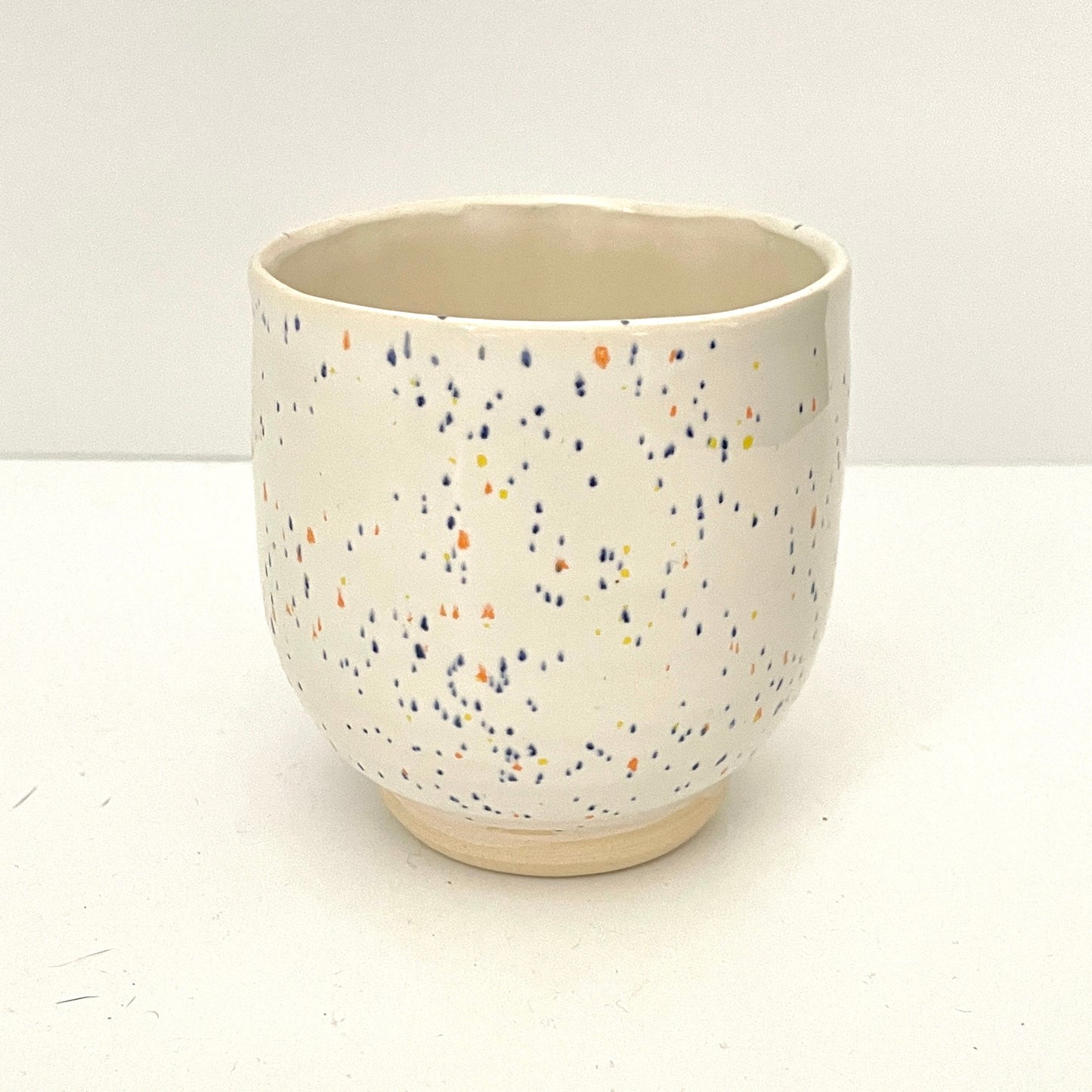 Speckled White Ceramic Cup