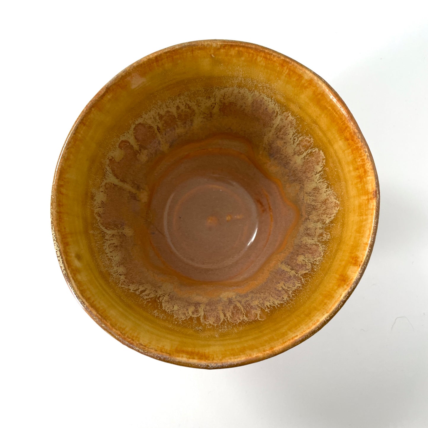 Gold and taupe Small Ramen Bowl