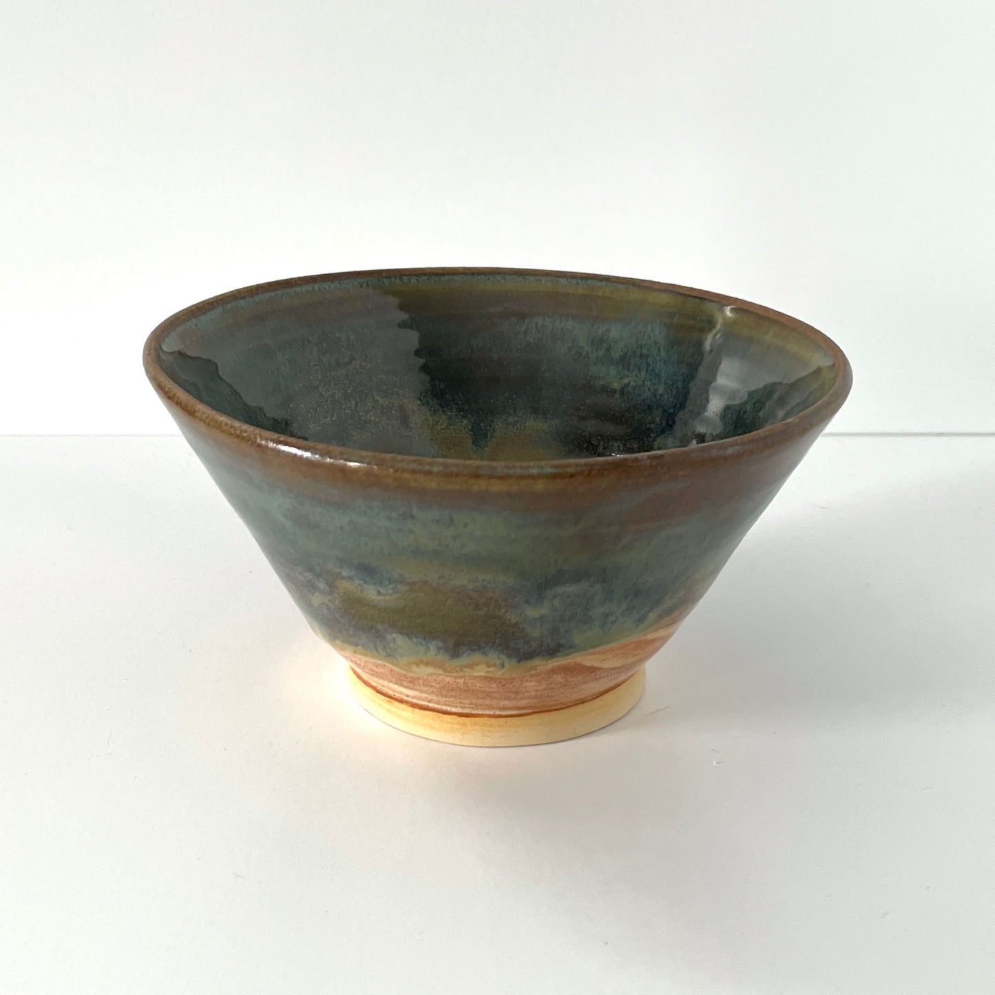 Blue Green and Cream Ramen Bowl