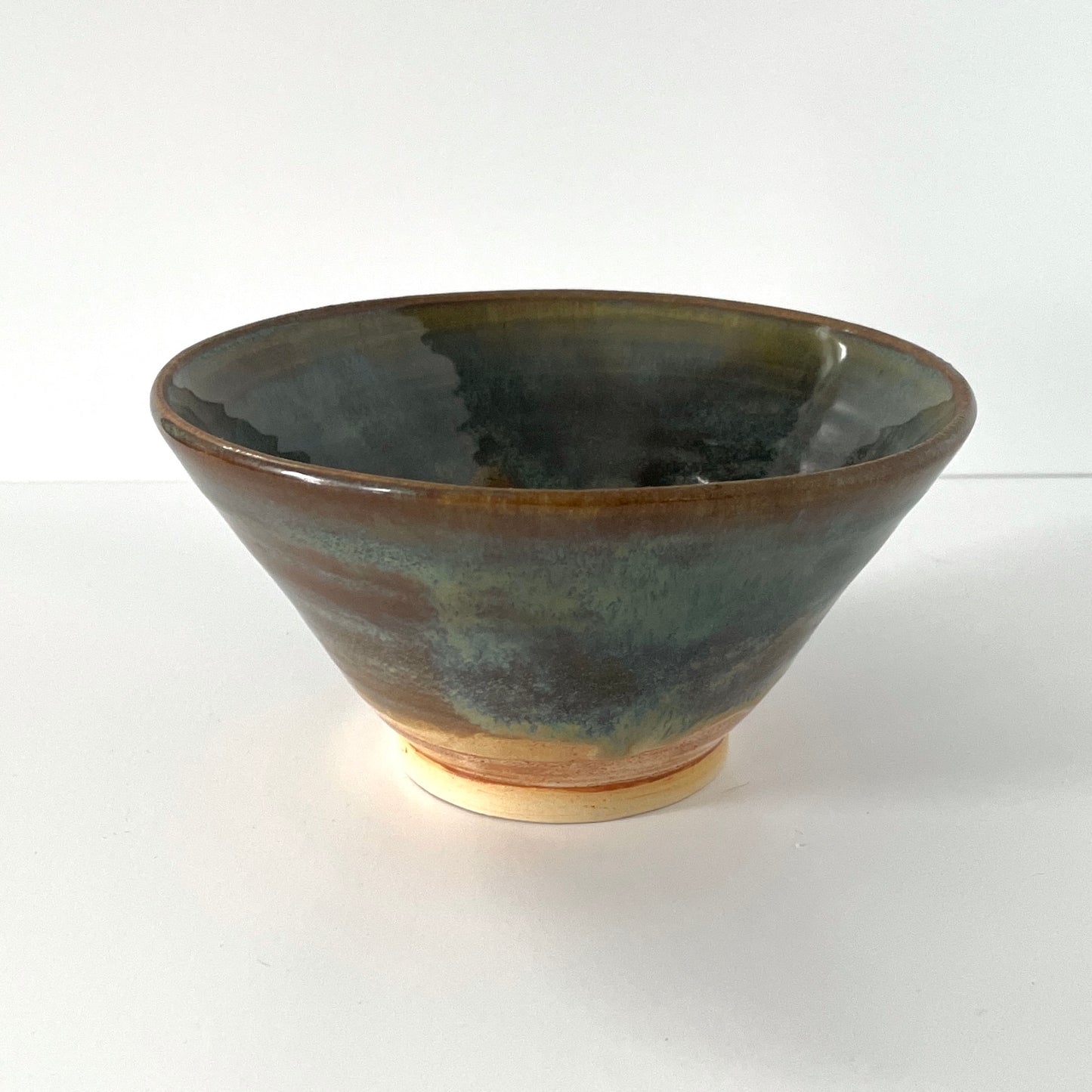 Blue Green and Cream Ramen Bowl