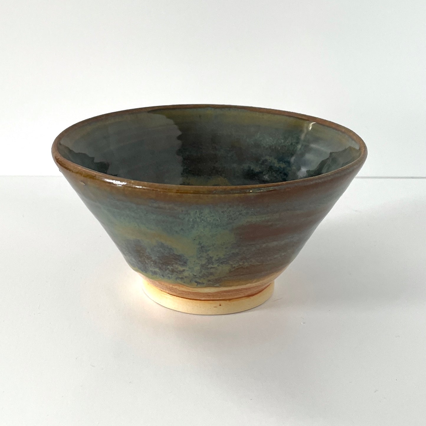 Blue Green and Cream Ramen Bowl