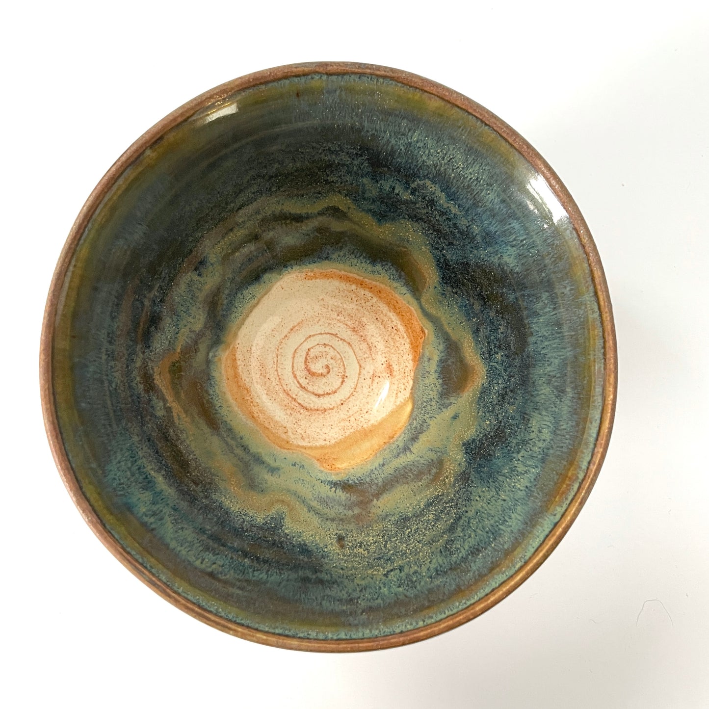 Blue Green and Cream Ramen Bowl