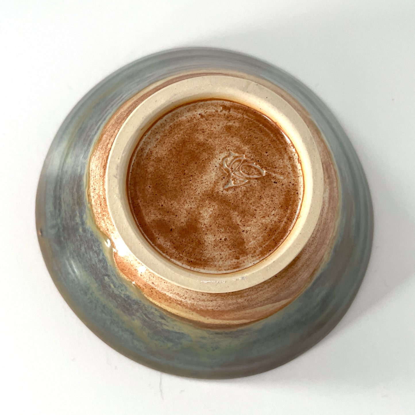 Blue Green and Cream Ramen Bowl