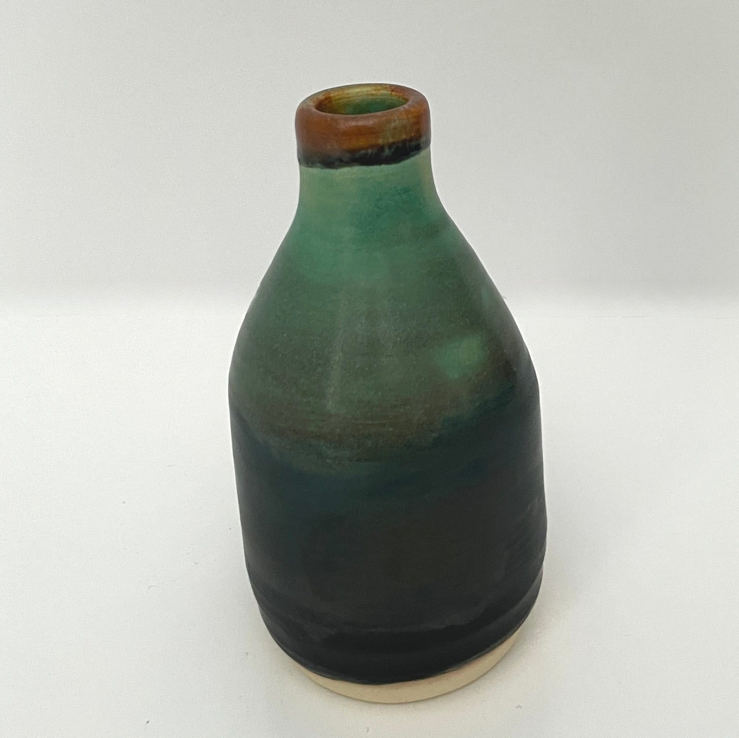 Green and Black Bud Vase
