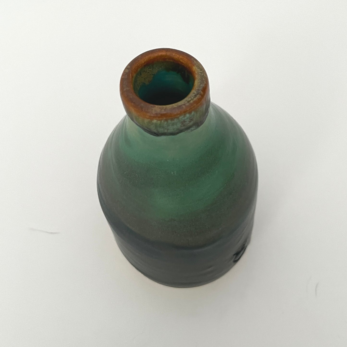 Green and Black Bud Vase