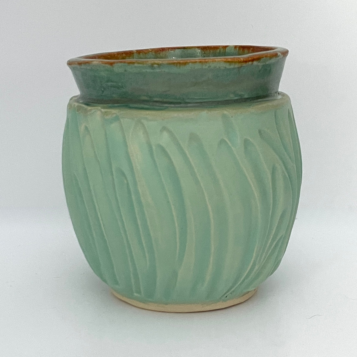 Antiqued Carved Vase