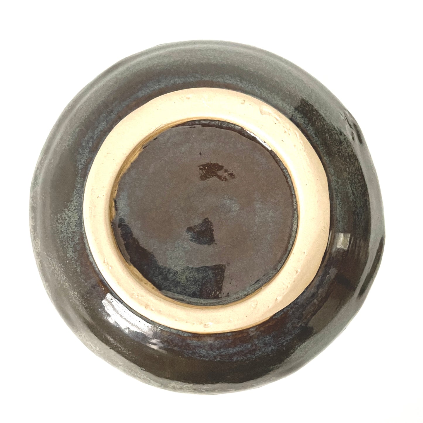 Smoky Carved Inverted Cone Vase