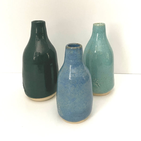 Dark Teal Bud Vase