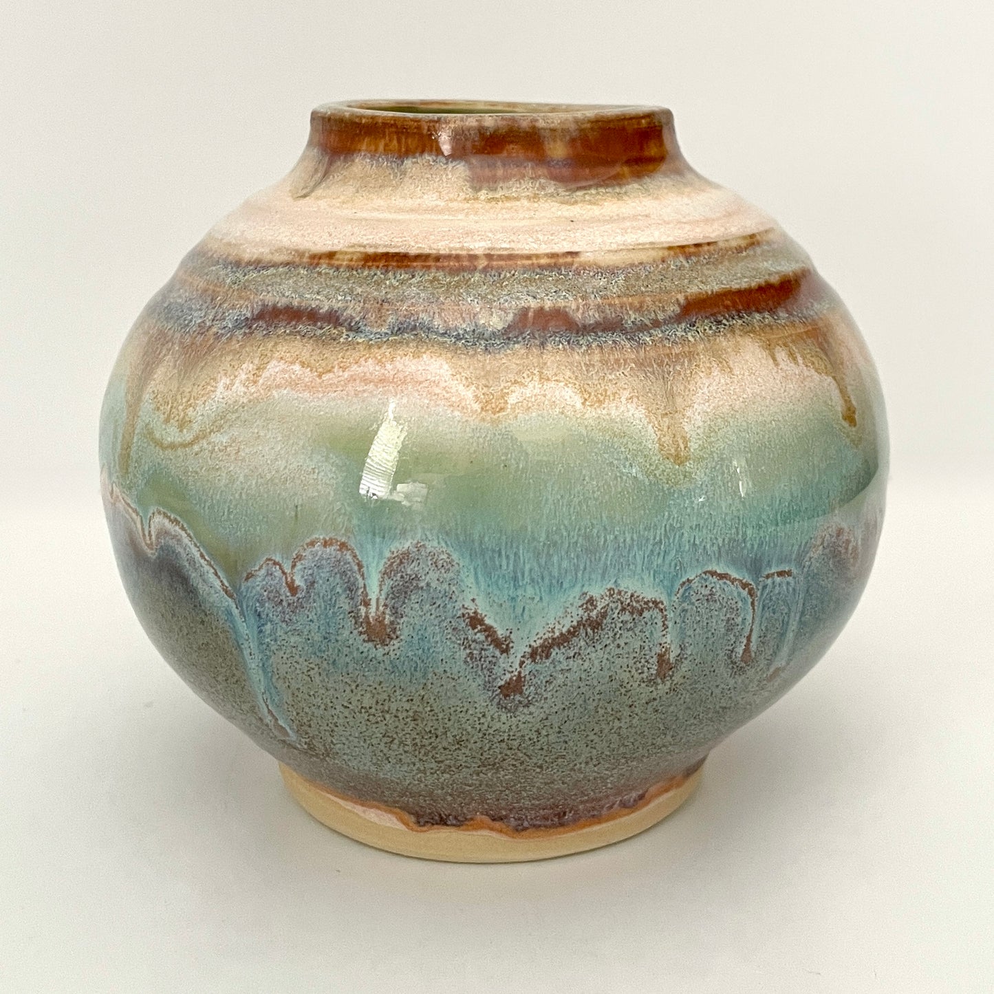 Soft Beach Mini Moon Jar Globe Vase