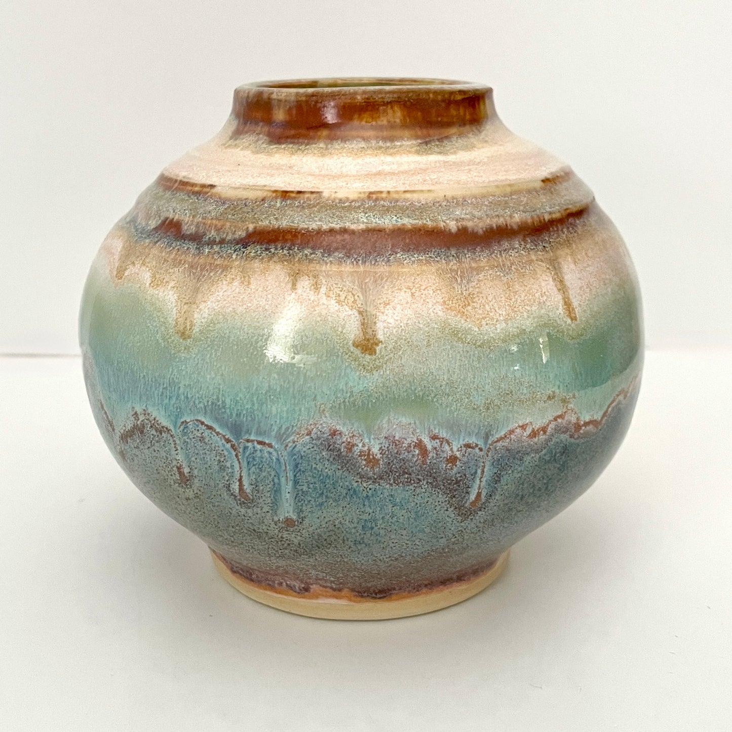 Soft Beach Mini Moon Jar Globe Vase