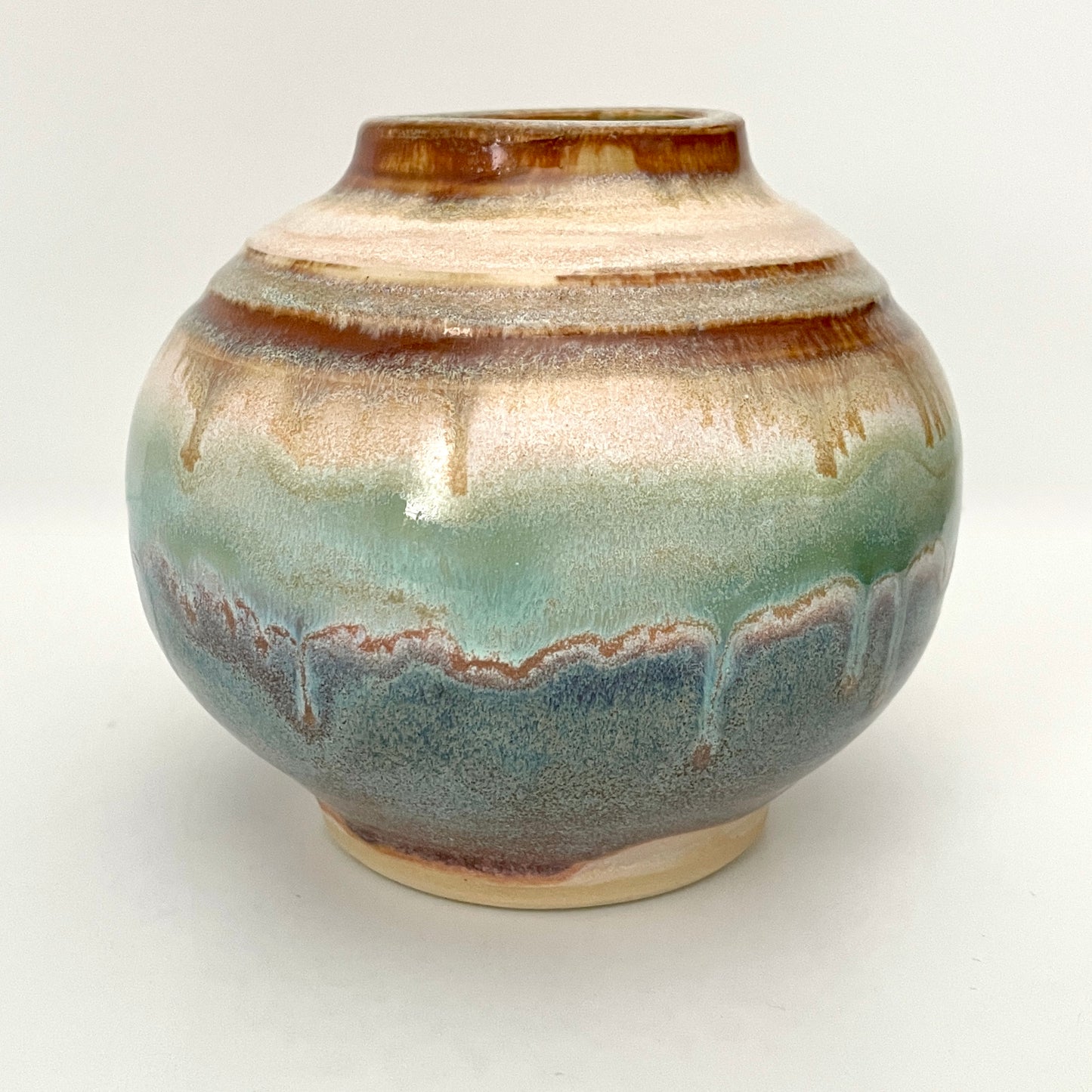 Soft Beach Mini Moon Jar Globe Vase