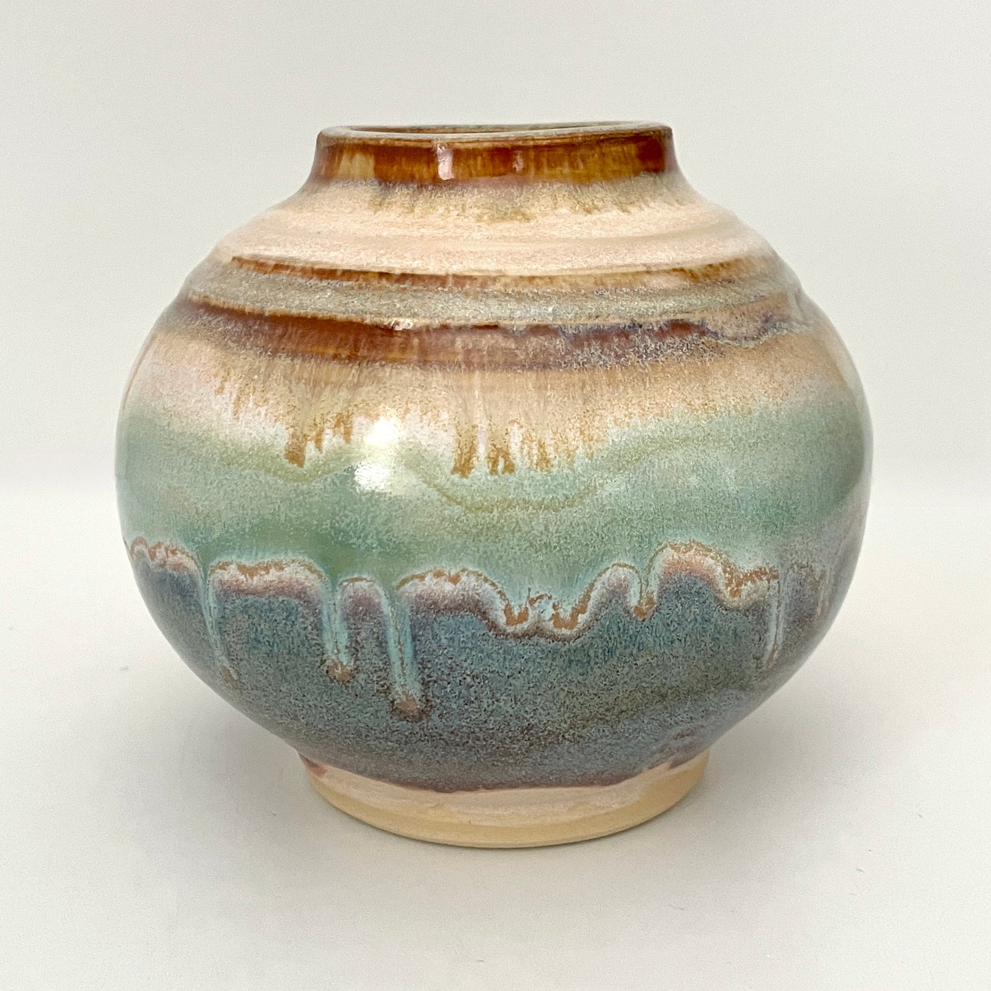 Soft Beach Mini Moon Jar Globe Vase