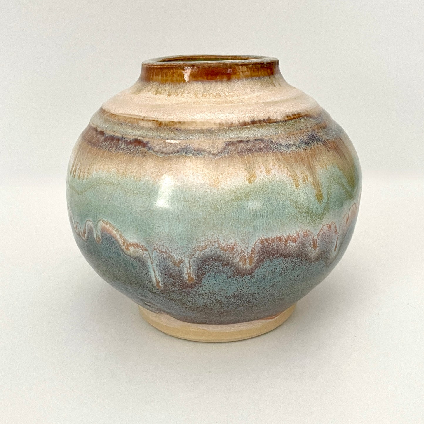 Soft Beach Mini Moon Jar Globe Vase