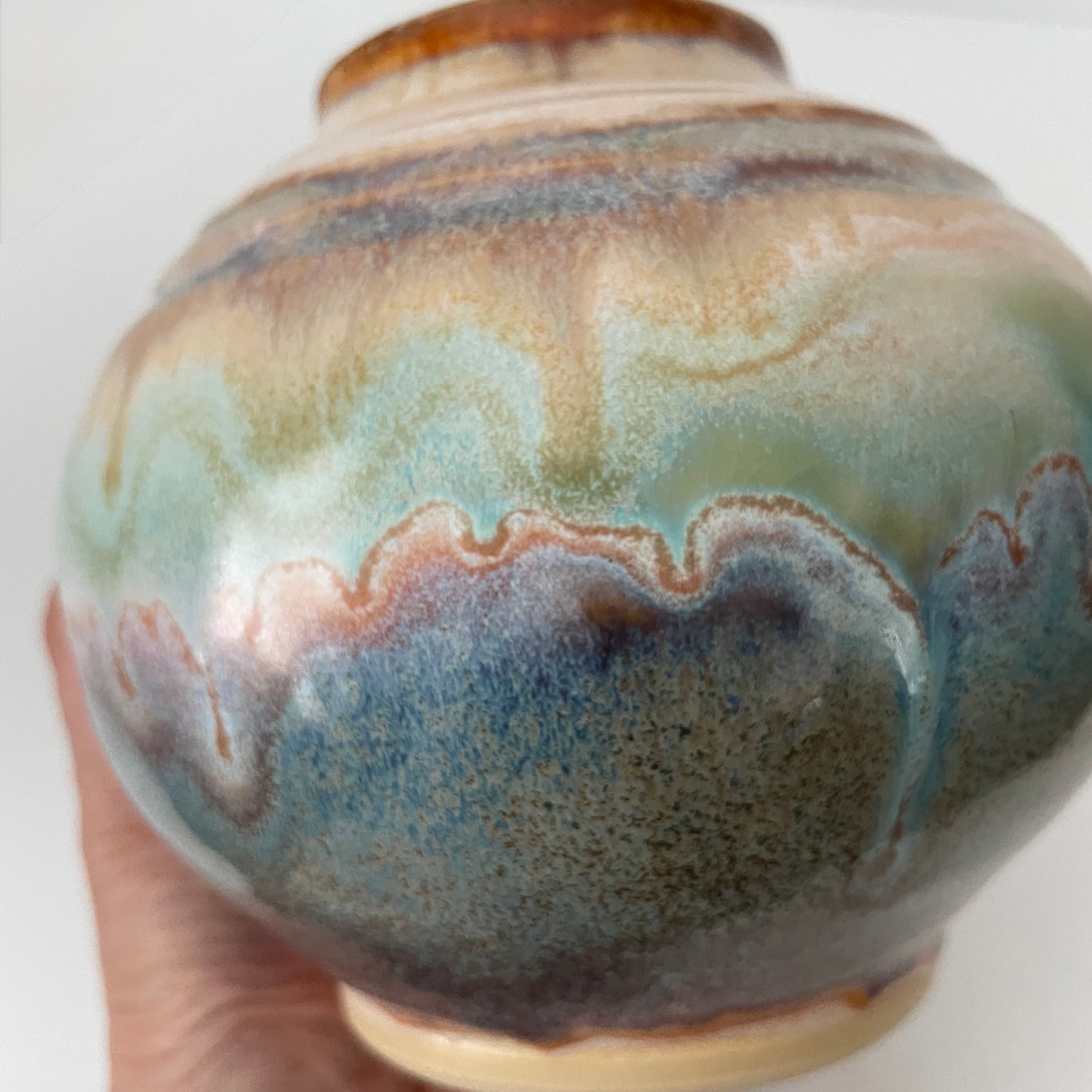 Soft Beach Mini Moon Jar Globe Vase