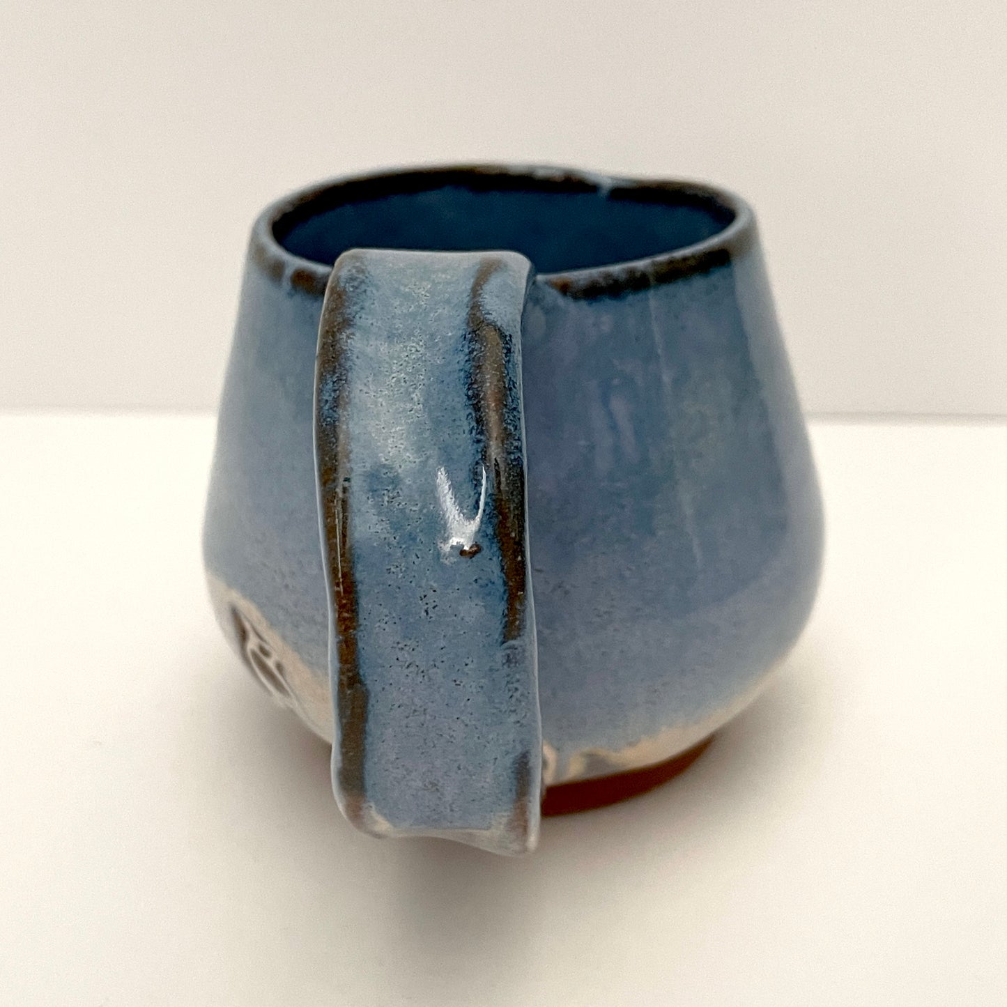 White and Light Blue Mug
