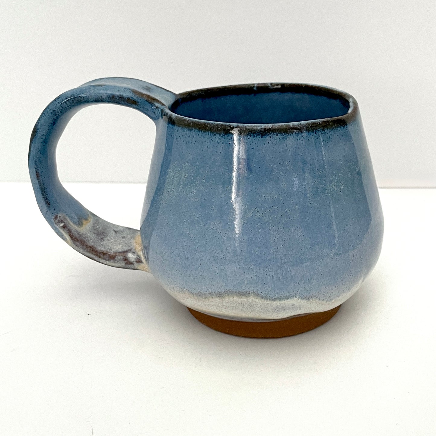 White and Light Blue Mug