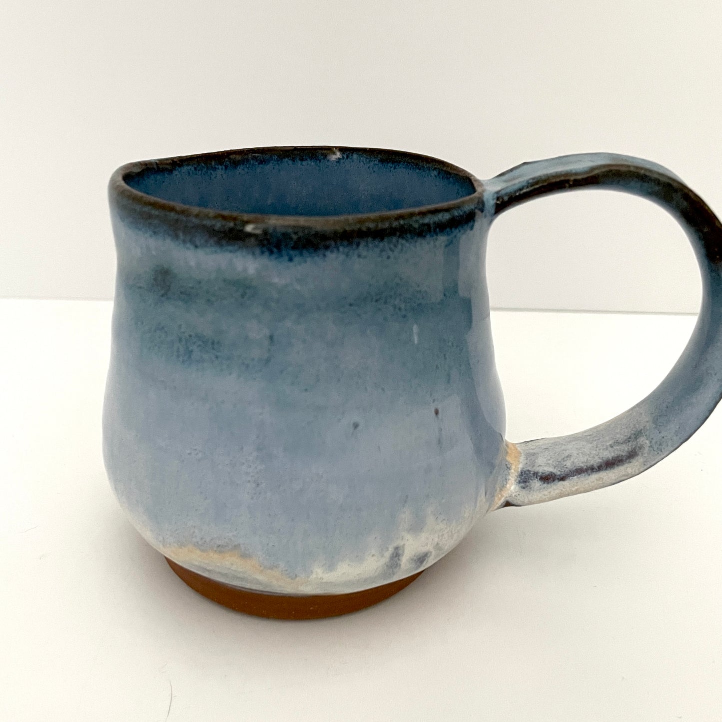 White and Light Blue Mug