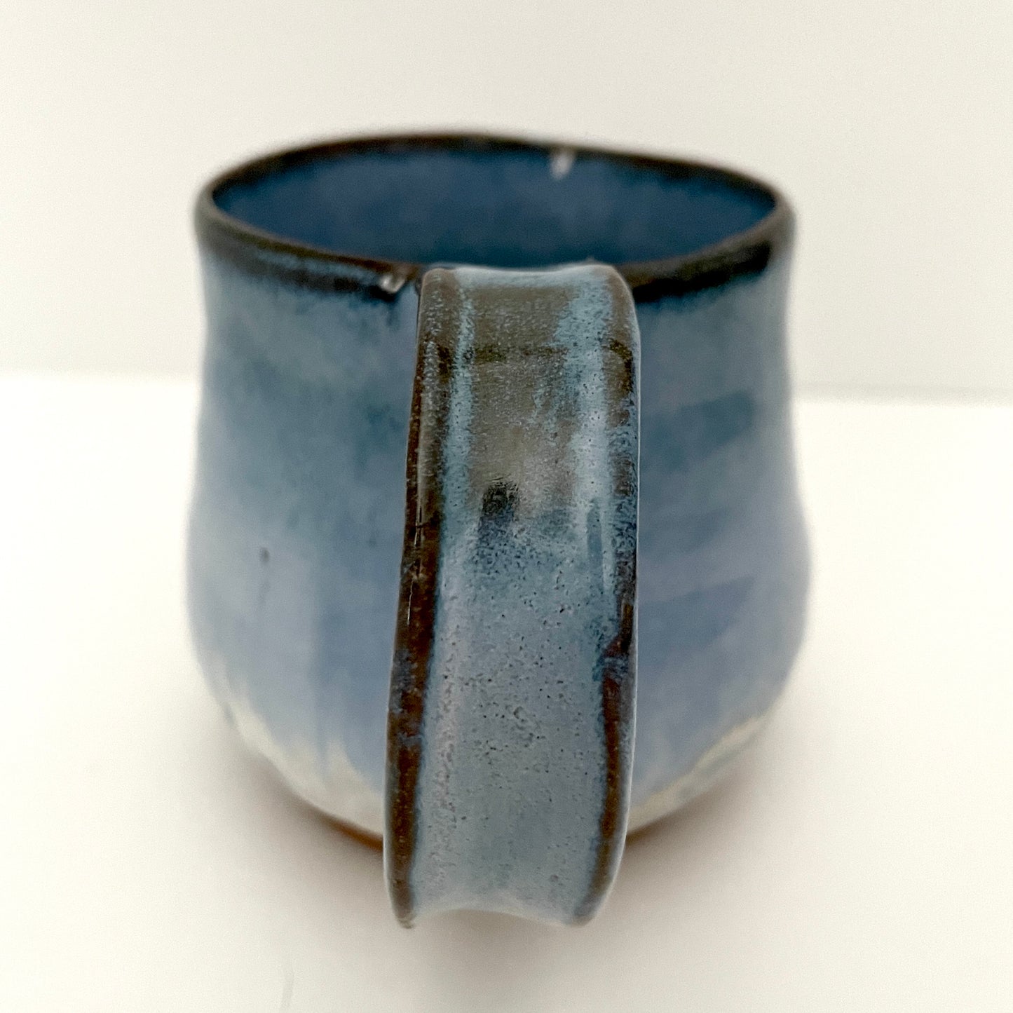 White and Light Blue Mug