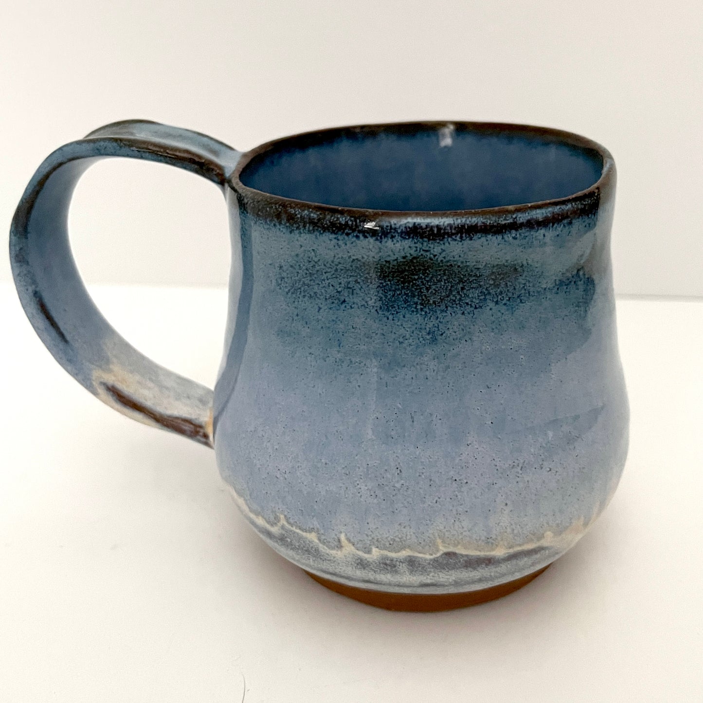 White and Light Blue Mug