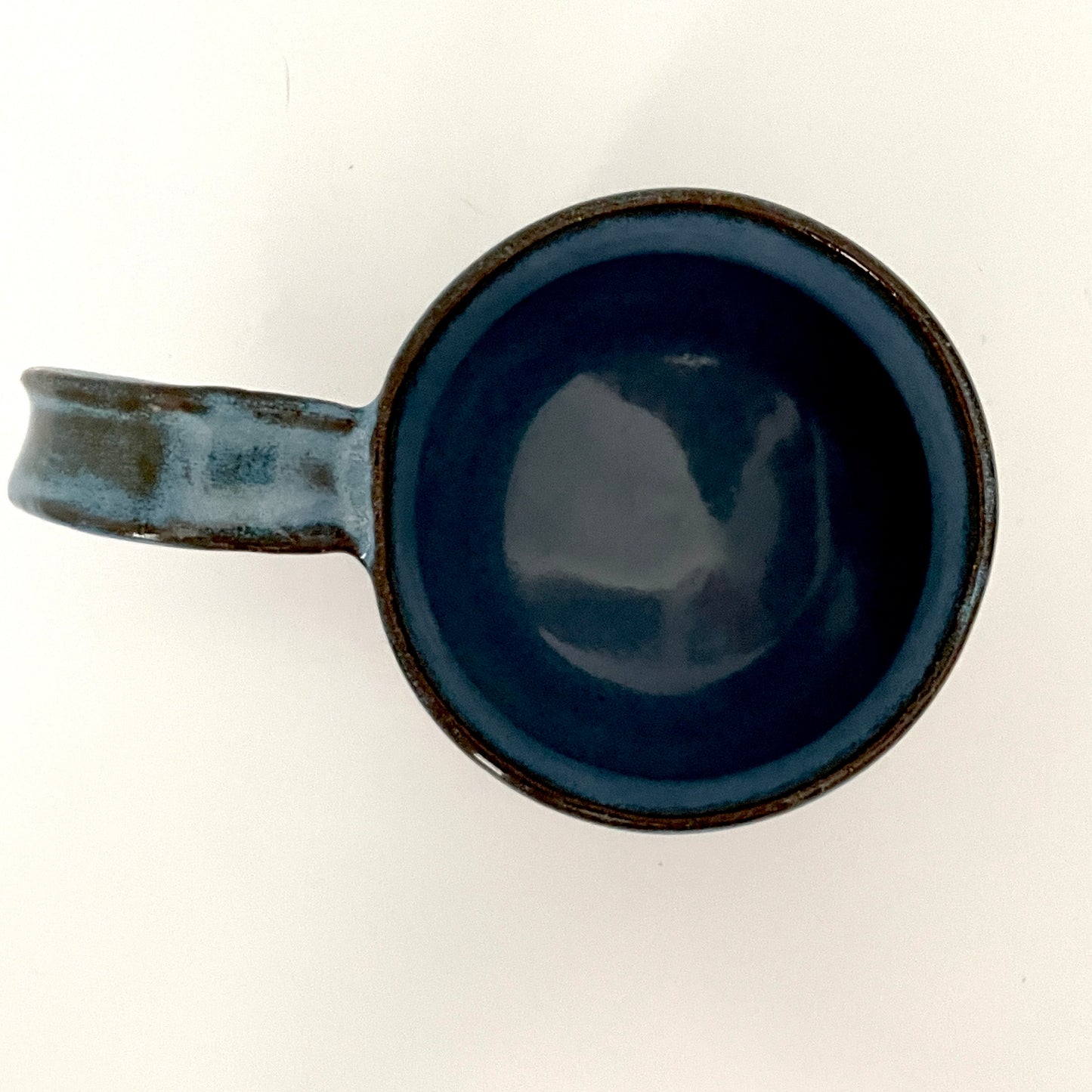White and Light Blue Mug