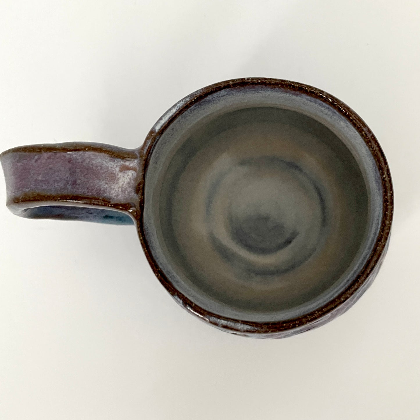 Textured blue and lavender mug