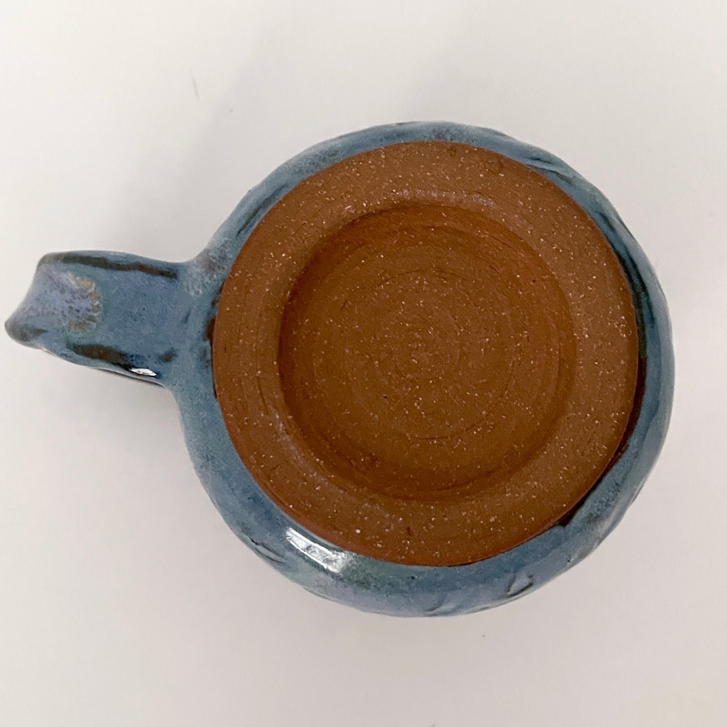 Textured blue and lavender mug
