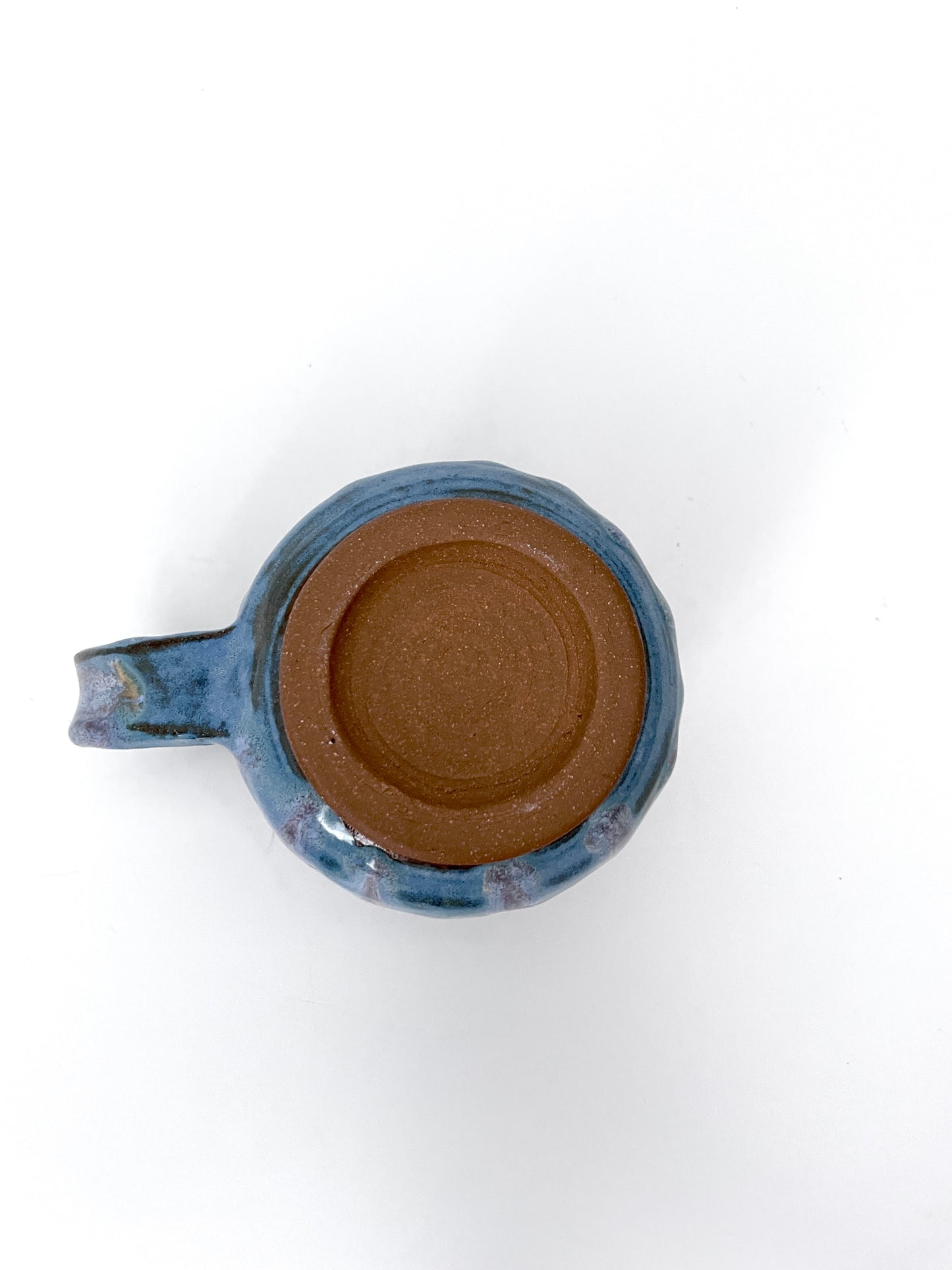 Textured blue and lavender mug