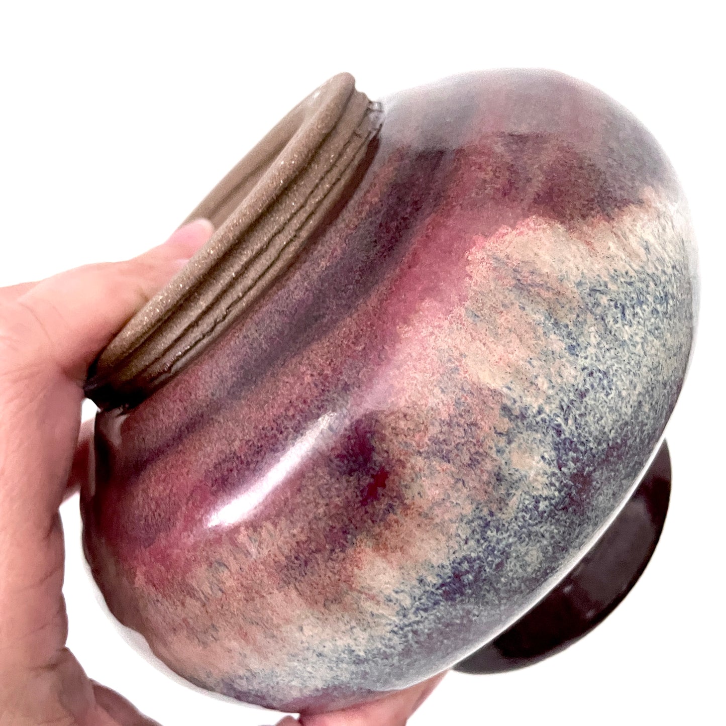Moody Clouds Dark Stoneware Vase