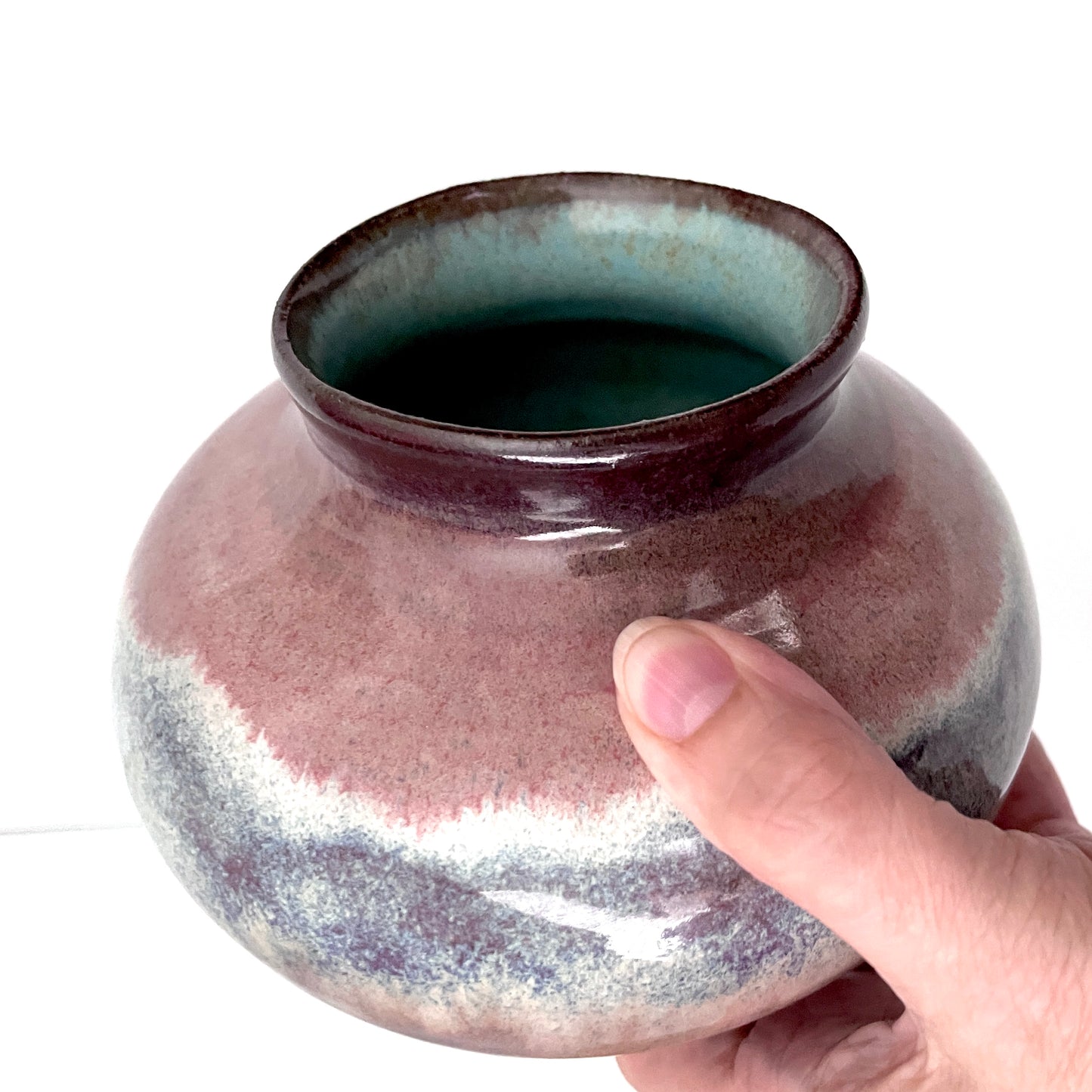 Moody Clouds Dark Stoneware Vase