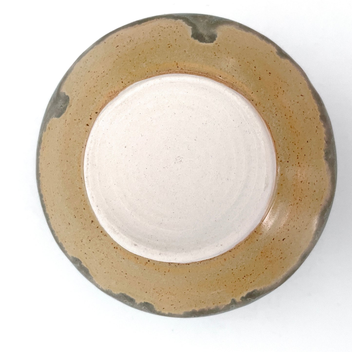 Squat Porcelain Vase — Sage & Honey