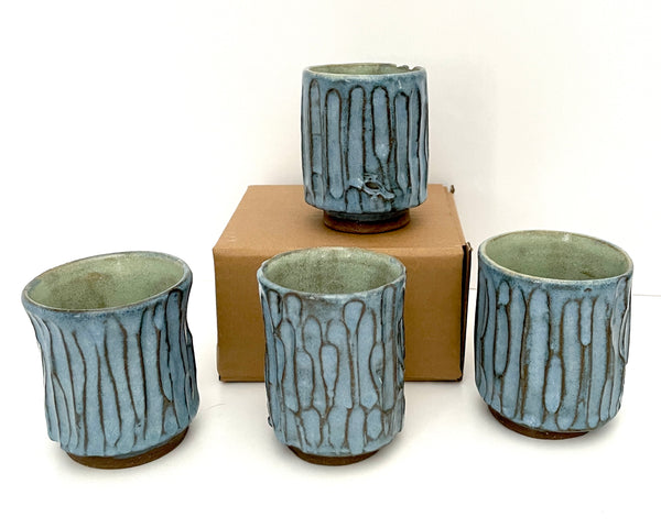 Carved Yunomi Cups